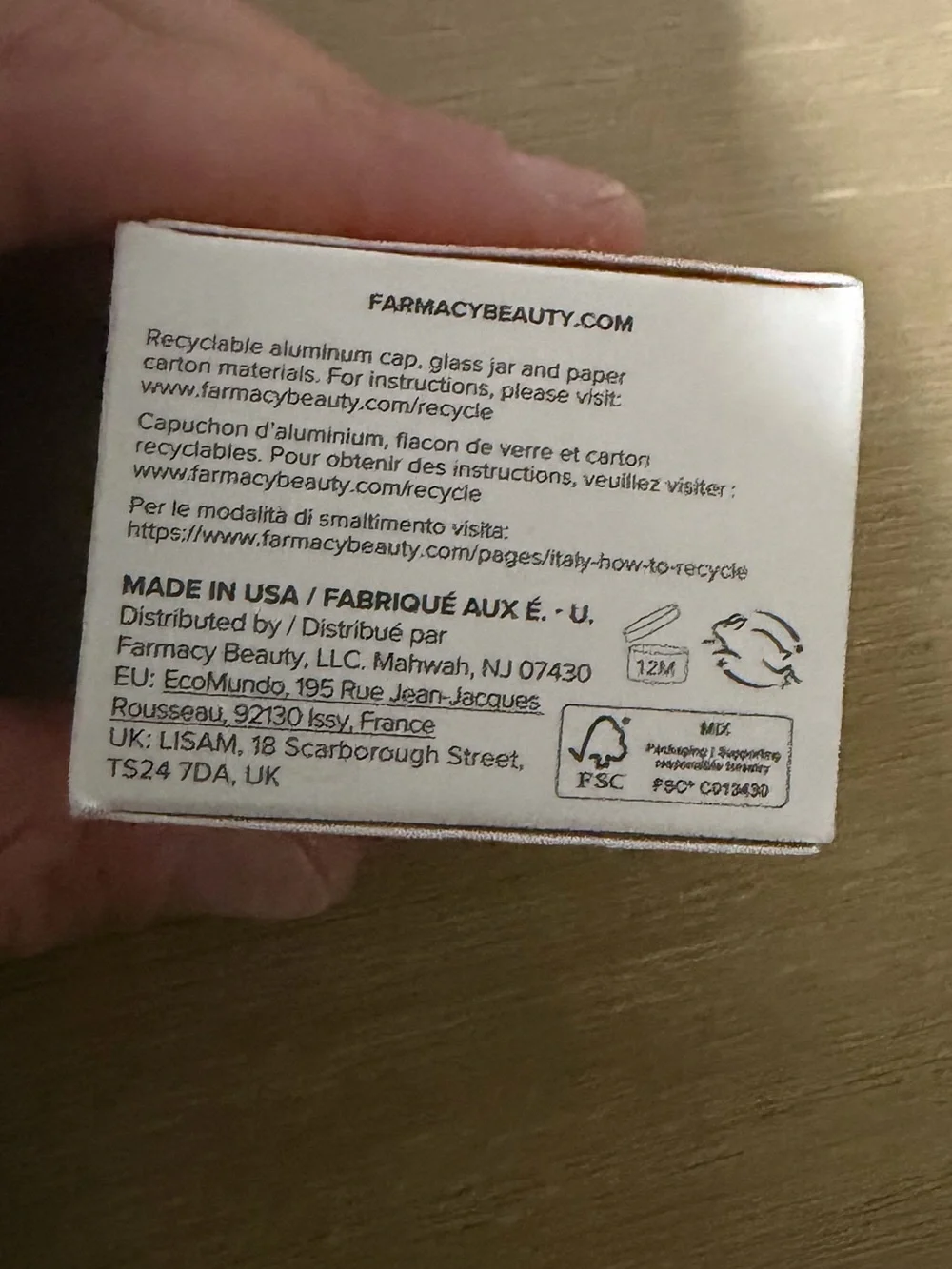 Farmacy lip balm mango